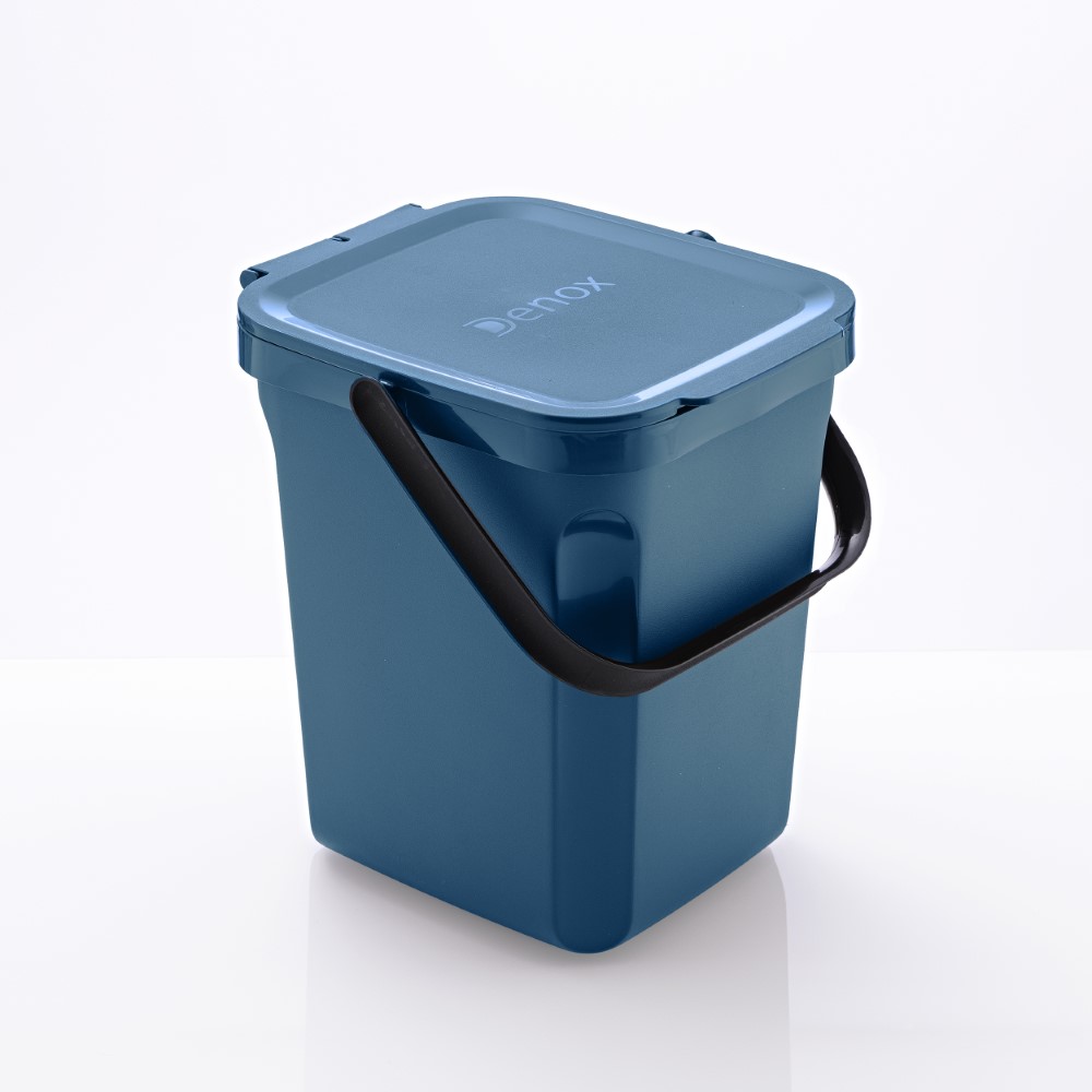 Denox - Cubo para basura orgánica 10 litros. Color Azul. DENOX.