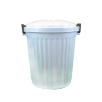 Denox - Cubo de basura  Oscar 43 litros con tapa. Color blanco.