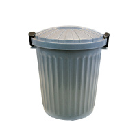 Denox - Cubo de basura  Oscar 43 litros con tapa. Color granito.