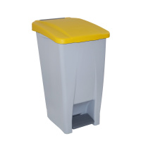 Denox - Contenedor de residuos con pedal Selectivo 60 litros. Color Amarillo.