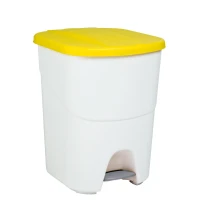 Denox - Cubo con pedal Pedalbin Ecológico 40 litros. Color amarillo.