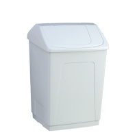 Denox - Papelera Basculante Pongotodo 55 litros. Color blanco.