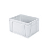 Denox - Caja de plástico Norma Europa 400 x 300 x 230 mm | Caja industrial NE 4323 Blanco | DENOX