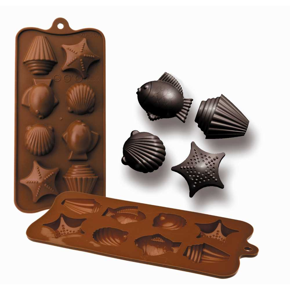 Ibili - molde bombon silicona chocolate mar 6 uds